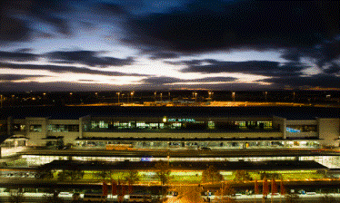 melbourne airport at night